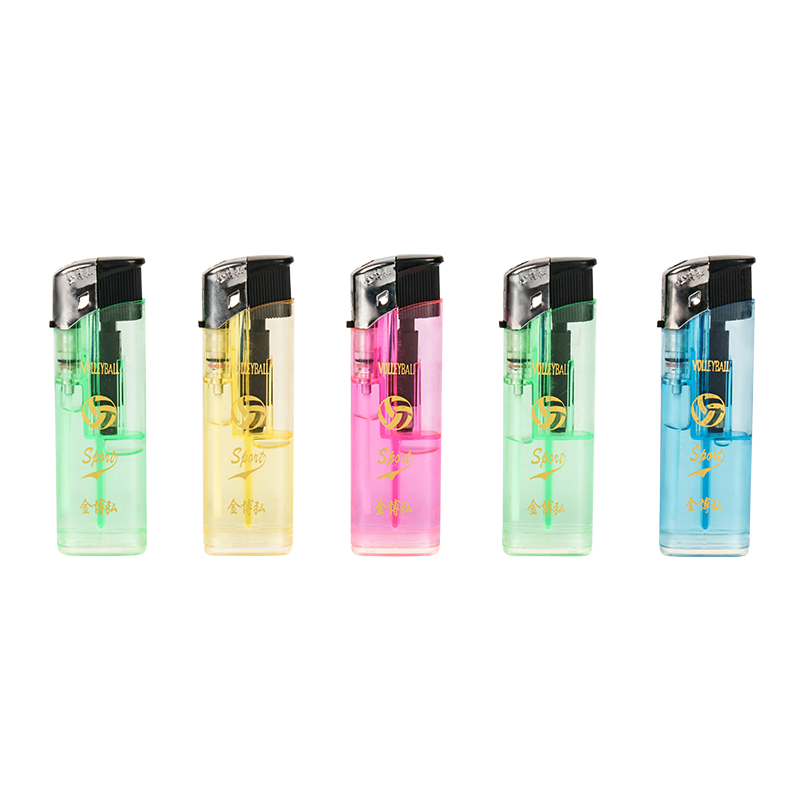 Simple transparent style Open Flame Lighter JH2020 (Transparent)