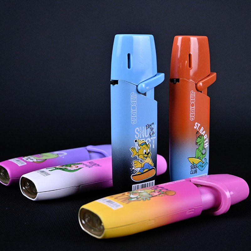 JH8053 Cartoon character blue flame straight punch lighter