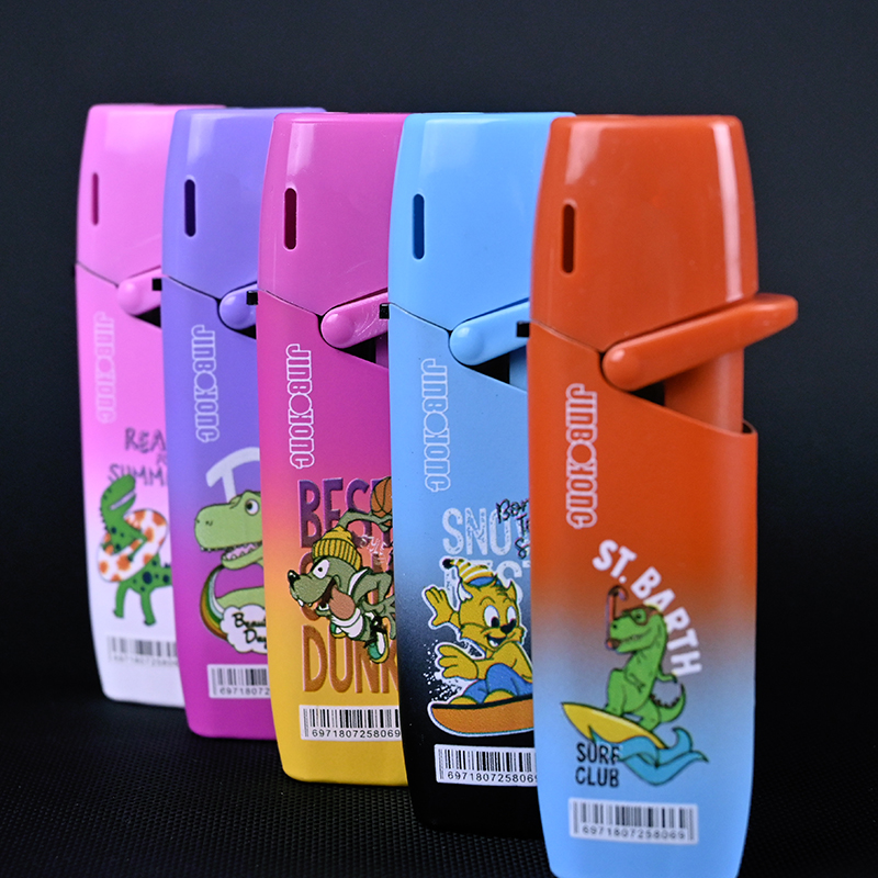 JH8053 Cartoon character blue flame straight punch lighter