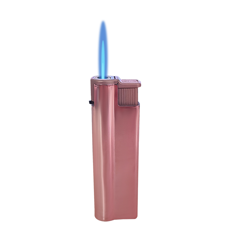 JH8058 Solid Color blue flame straight punch lighter